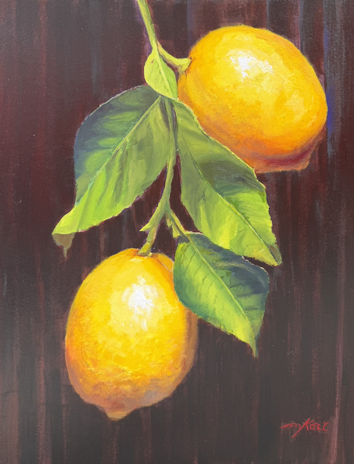 Luscious Lemons 14x11 $680 at Hunter Wolff Gallery